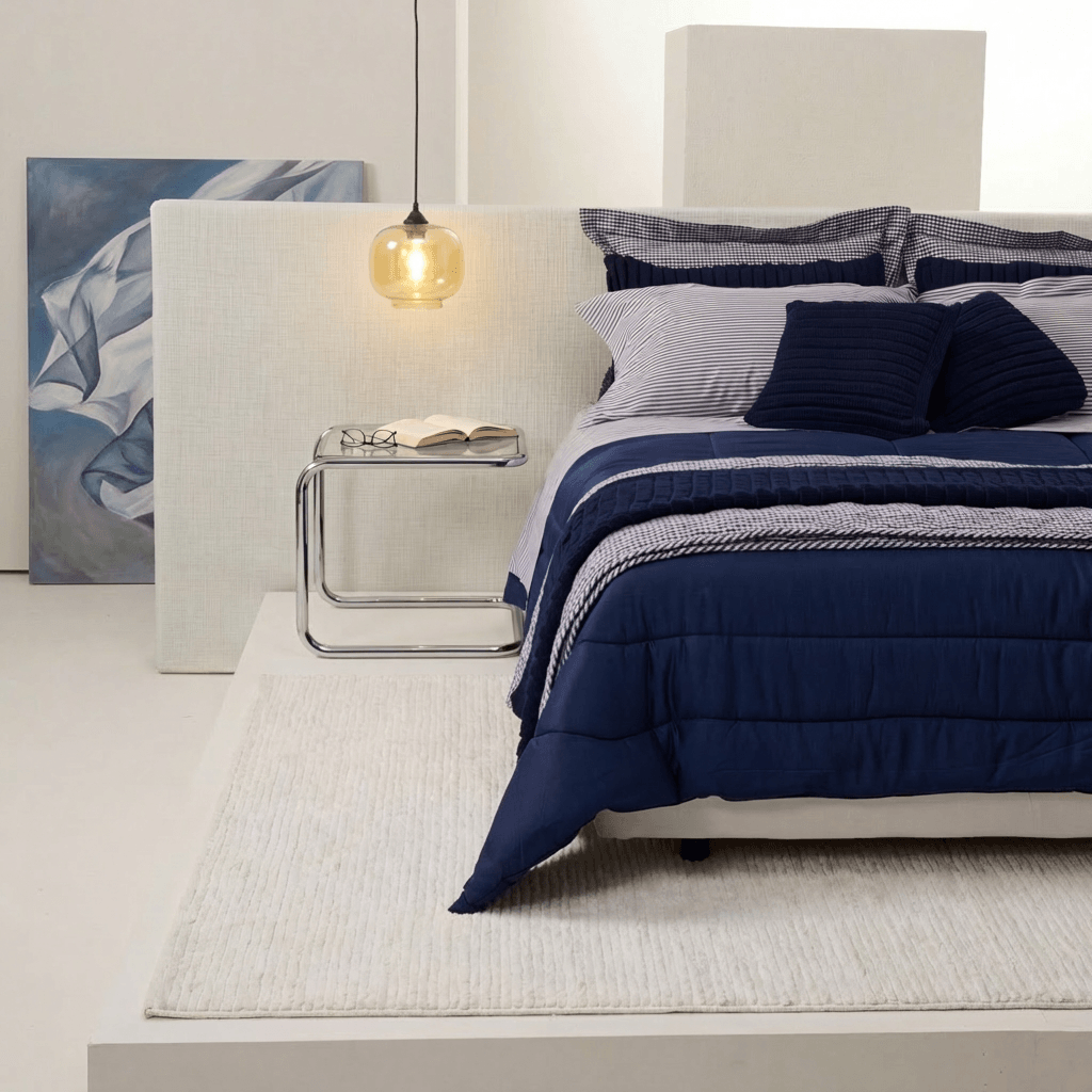 01 10 2440 JOGO DE LENCOL MIX AND MATCH LISTRAS Marinho 001